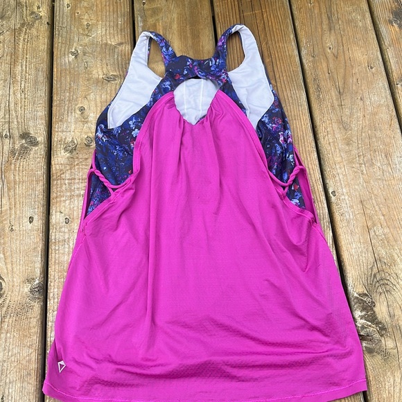 Ivivva tank top with built in bra, kids size 14 - Picture 2 of 5